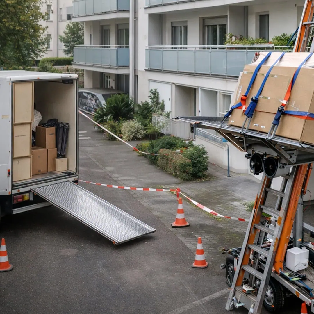 Transportservice in Konstanz: sichere Verladung und professionelle Ladungssicherung im Umzugs-LKW